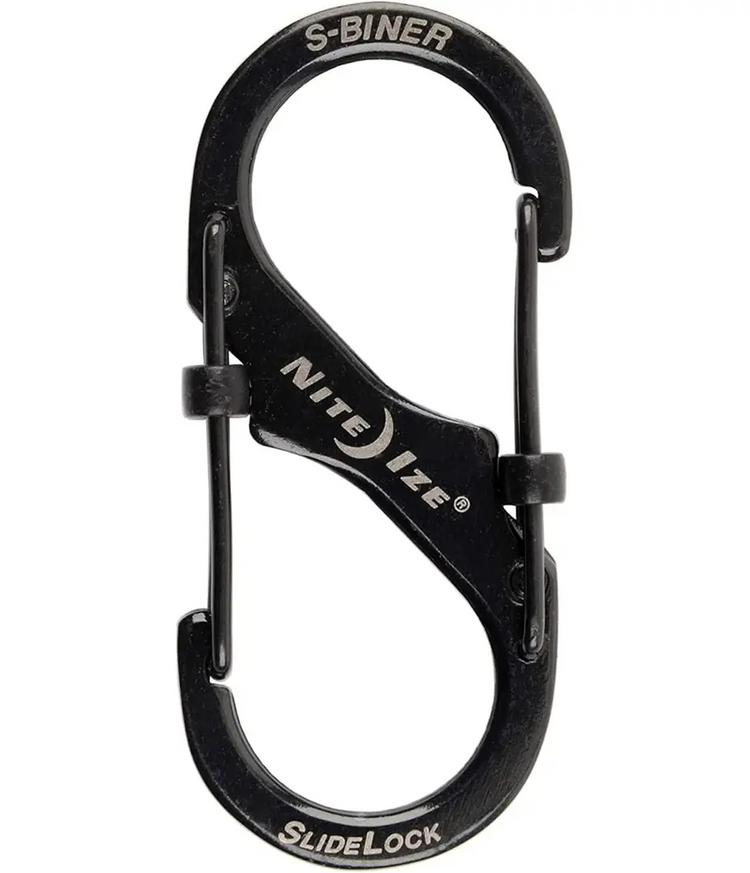 MOSQUETON SLIDELOCK Nº 2 ACERO/NEGRO