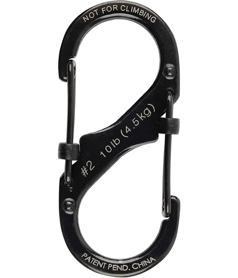 MOSQUETON SLIDELOCK Nº 2 ACERO/NEGRO