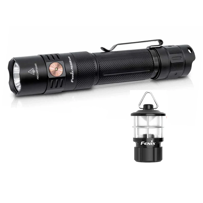 Kit Linterna Fenix PD35R ACE + CL1 NEGRO | 2000 LUMENES