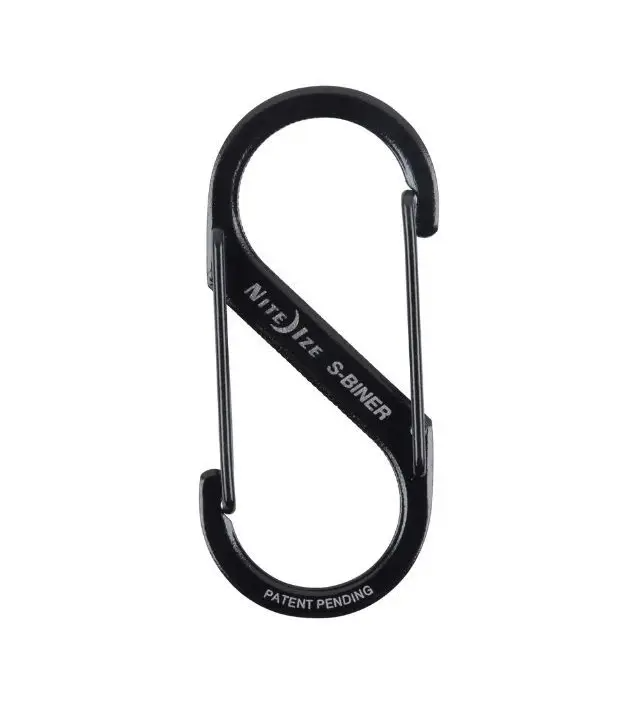 MOSQUETON DUAL Nº 2 ACERO/NEGRO