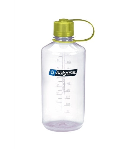 BOTELLA NALGENE NARROW MOUTH SUSTAIN CLEAR W/GREEN CLOS 32OZ
