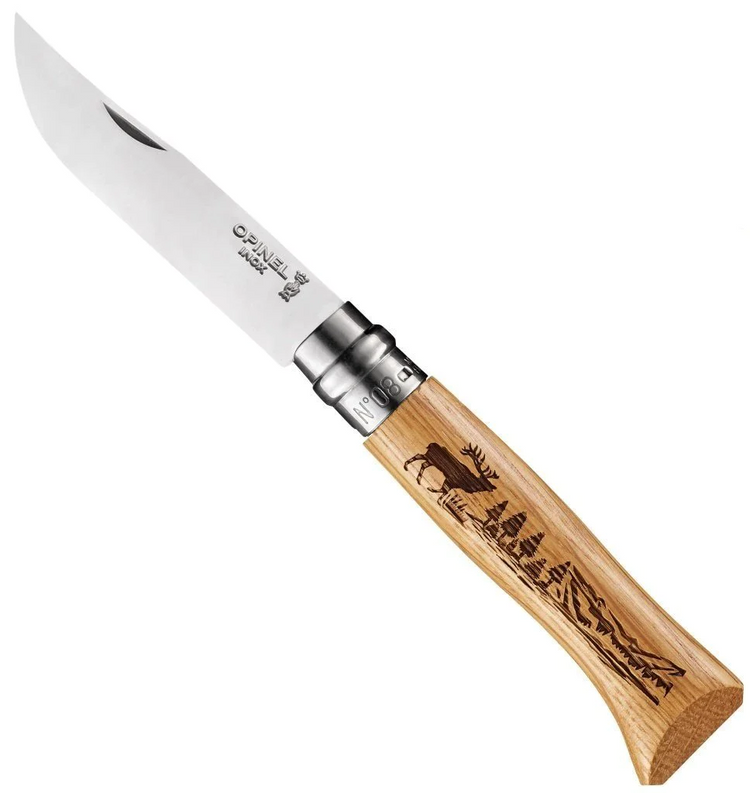 OPINEL N°8 INOX ANIMALIA DEER