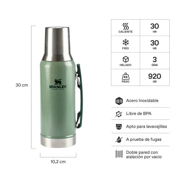 TERMO STANLEY CLASSIC 1.2LT VERDE