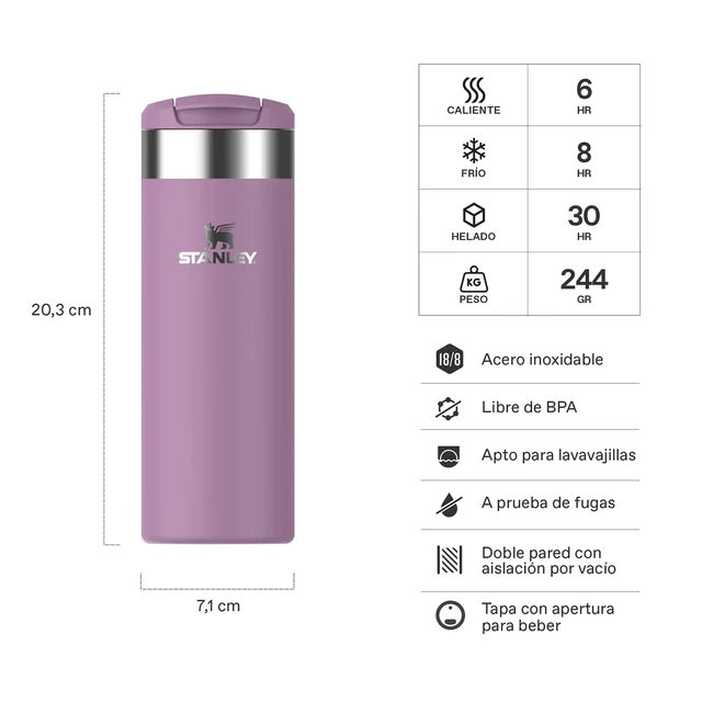 BOTELLA STANLEY TRANSIT AEROLIGHT 473ML LILAC