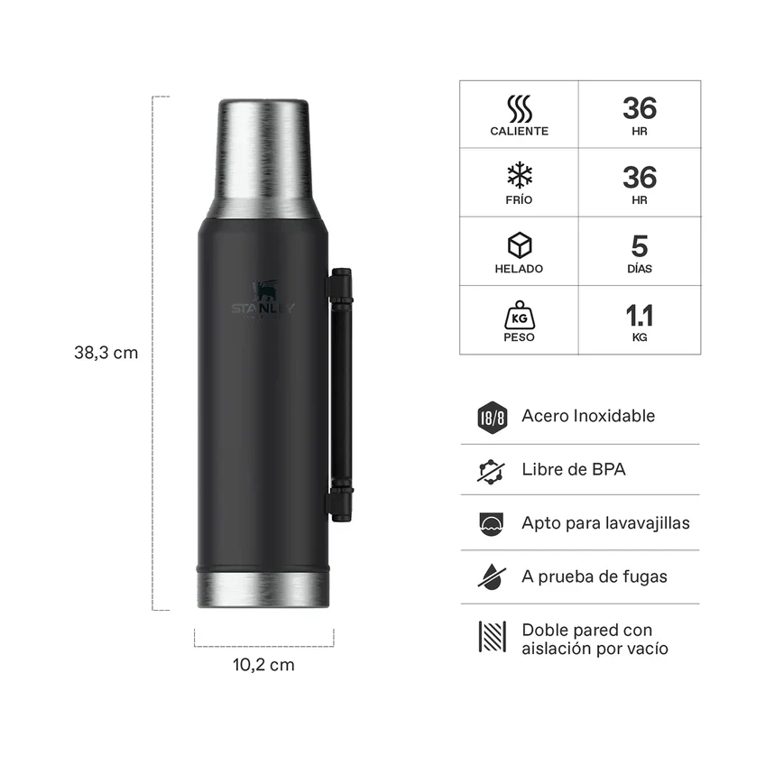TERMO STANLEY MATE SYSTEM 1.6LT BLACK V2.0
