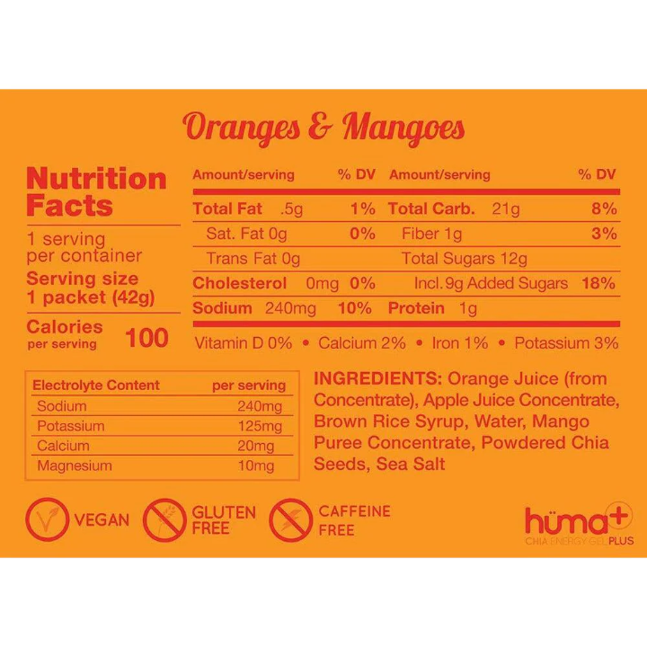 HUMA GEL ENERGECTICO ORANGE MANGO