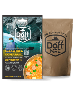 RACIÓN DAFF MRE POLLO AL CURRY CON ARROZ | 260 GRS