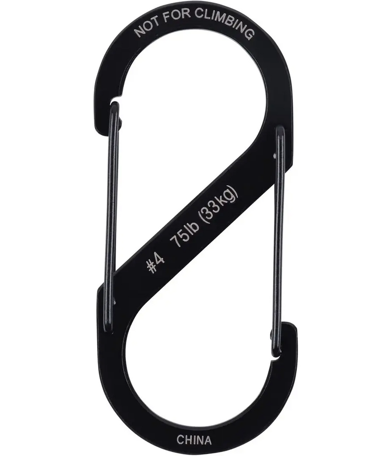 MOSQUETON DUAL Nº 4 ACERO/NEGRO