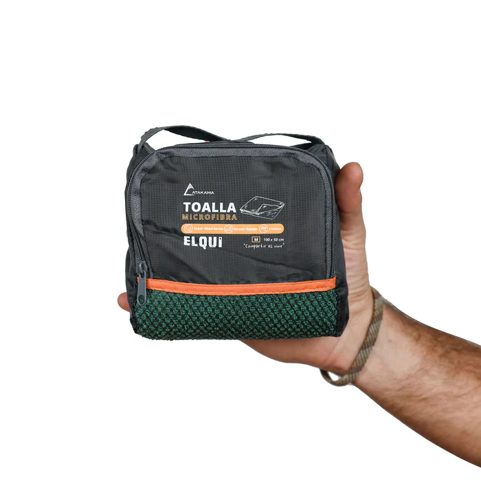 TOALLA MICROFIBRA ATAKAMA ELQUI VERDE | TALLA M