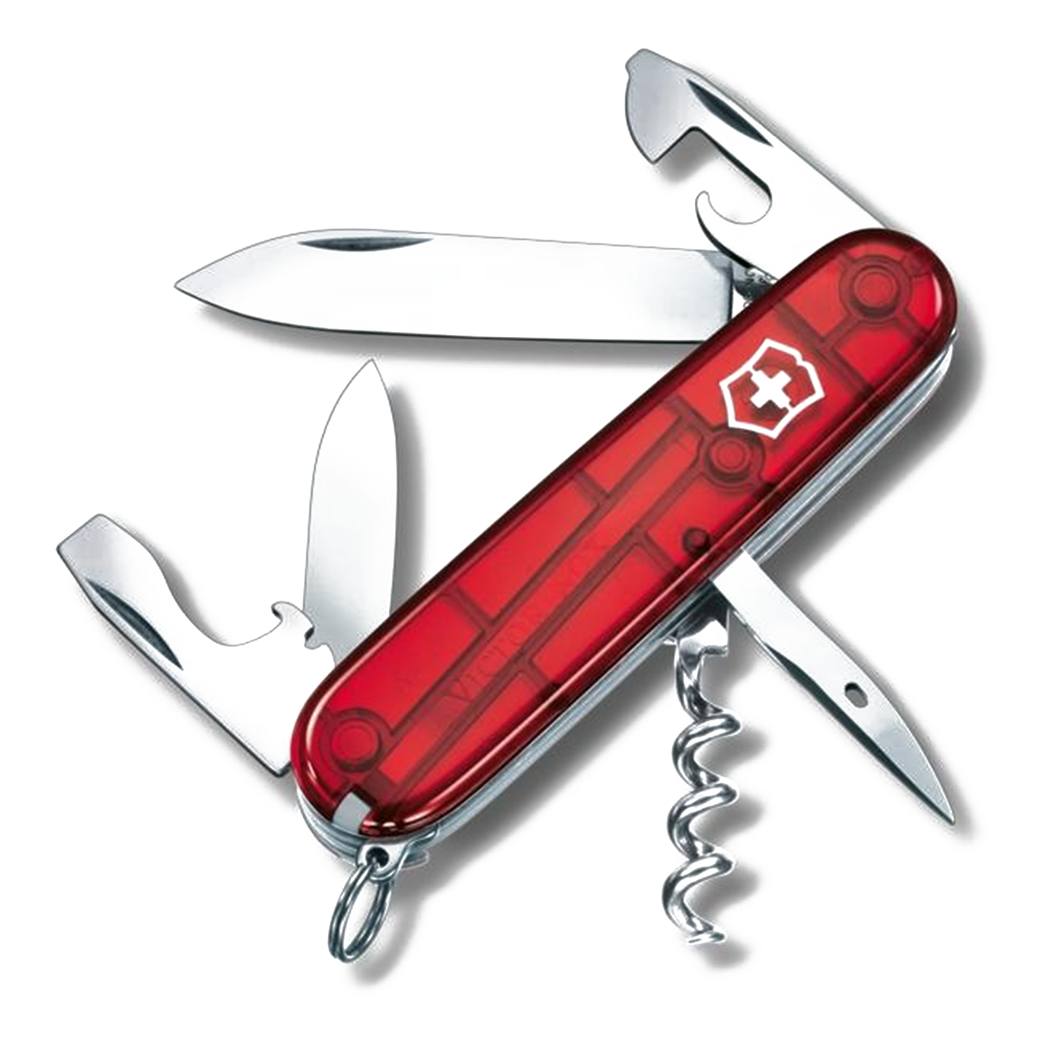 NAVAJA VICTORINOX SPARTAN | ROJA TRANSPARENTE