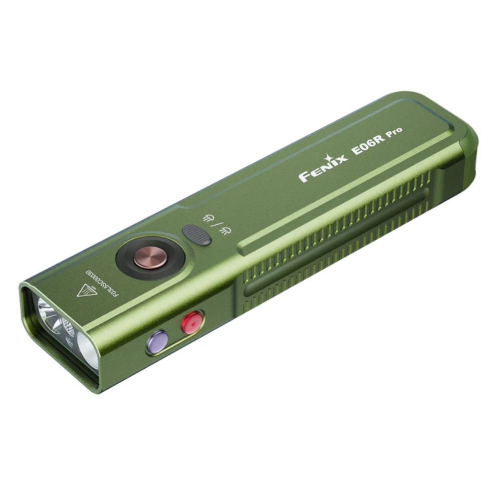 LINTERNA FENIX E06R PRO NEGRO OLIVA 1600 LUMENES