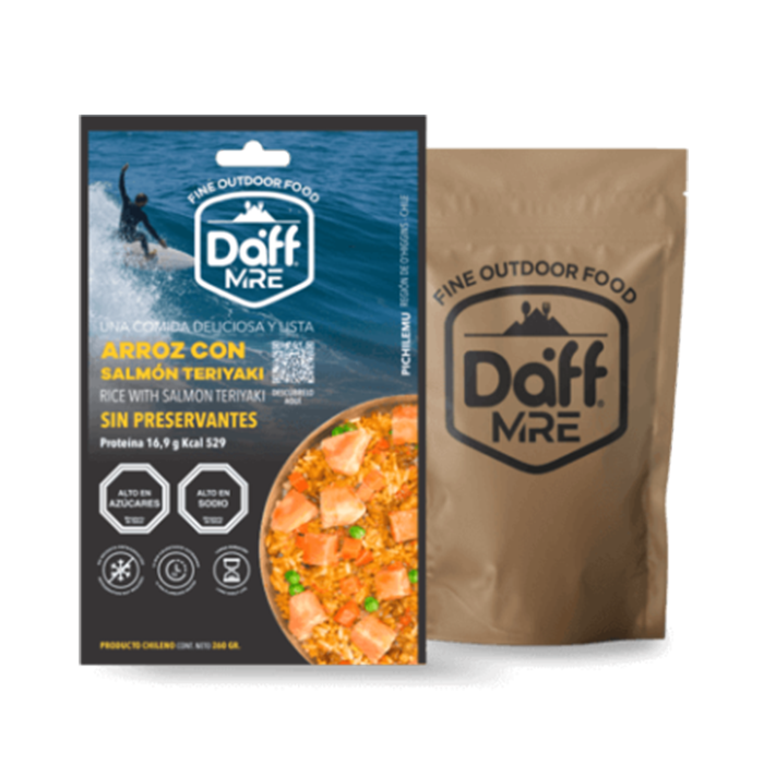 RACION DAFF ARROZ CON SALMON TERIYAKI 260GRS