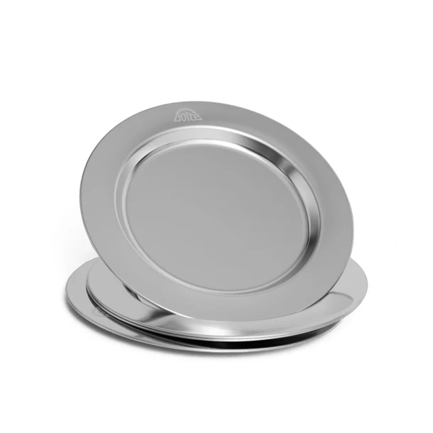 SET DE PLATOS DOITE 4 UNDS ACERO