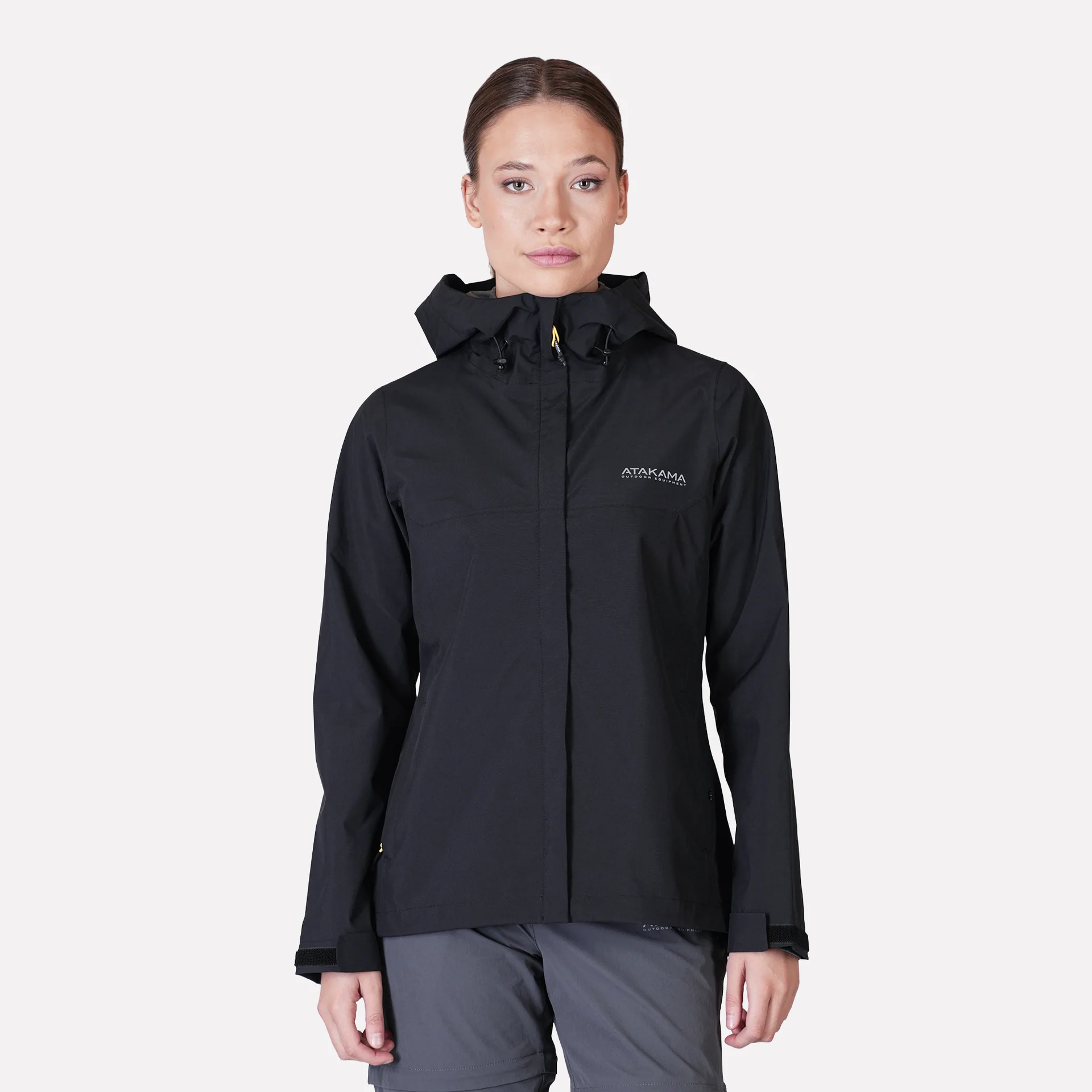 CHAQUETA IMPERMEABLE ATAKAMA MUJER FRONTERA THINLINE NEGRO