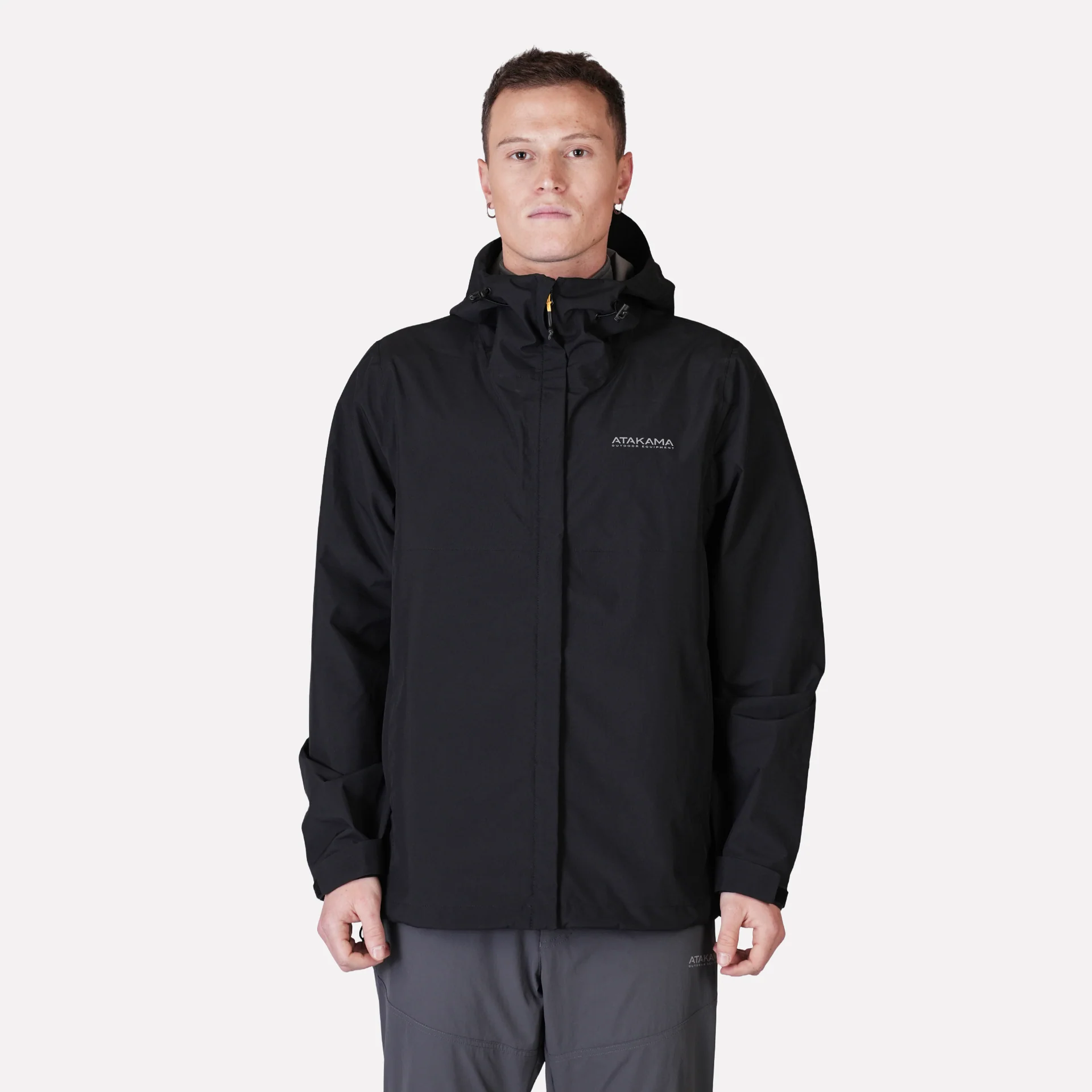 CHAQUETA IMPERMEABLE ATAKAMA HOMBRE FRONTERA THINLINE NEGRO