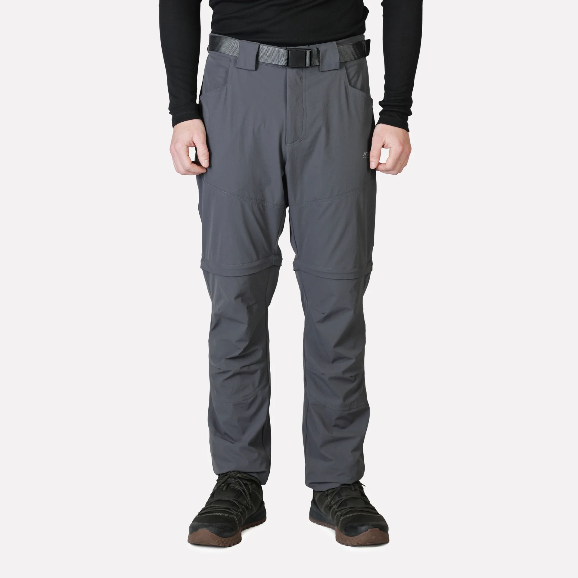 PANTALON DESMONTABLE ATAKAMA TREKKING HOMBRE TRAVESIA GRIS