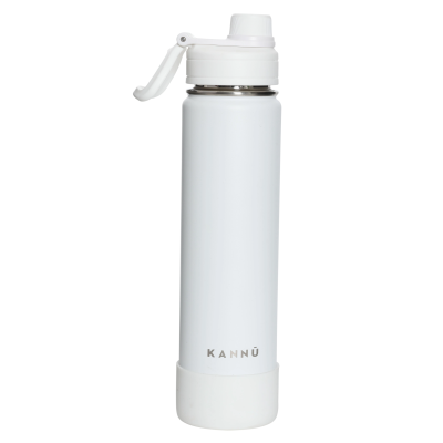 BOTELLA KANNU HIDRATACION 750ML STEEL BLANCO