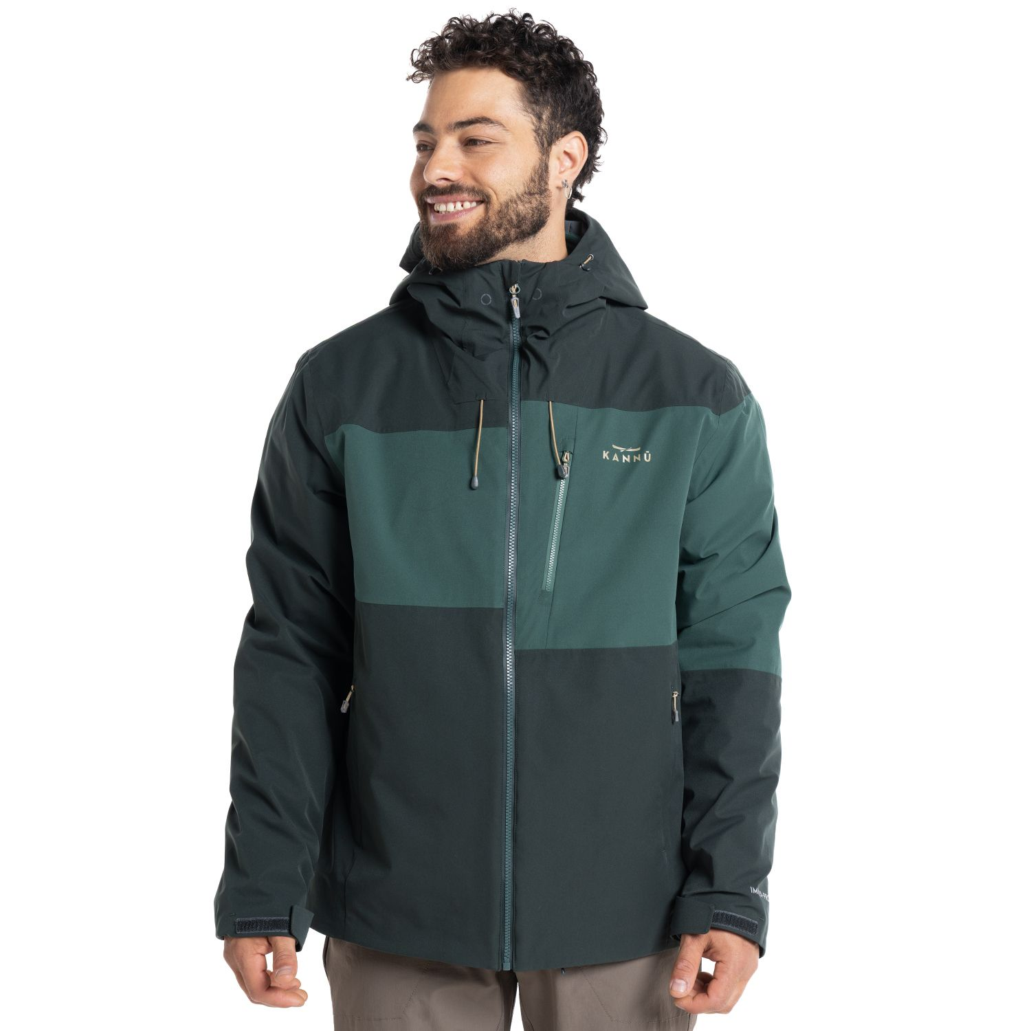 CHAQUETA KANNU BAKER 3 EN 1 HOMBRE VERDE OSCURO