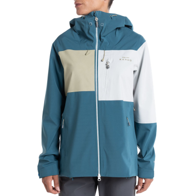 CHAQUETA KANNU IMPERMEABLE VENTISQUERO MUJER AZUL PETROLEO