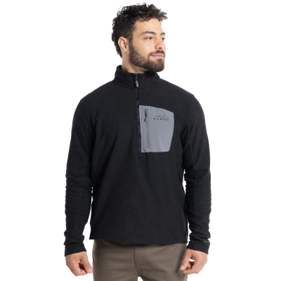 POLAR KANNU CHACABUCO 1/4 ZIP HOMBRE NEGRO