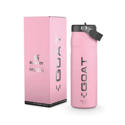 BOTELLA STANLEY 710 ML AEROLIGHT FLIPSTRAW ROSA "MESSI"